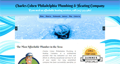 Desktop Screenshot of charlescohenplumbing.com