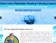Tablet Screenshot of charlescohenplumbing.com